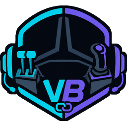 VerseBinds logo: a pilot helmet with a throttle and a joystick, and the letters VB.